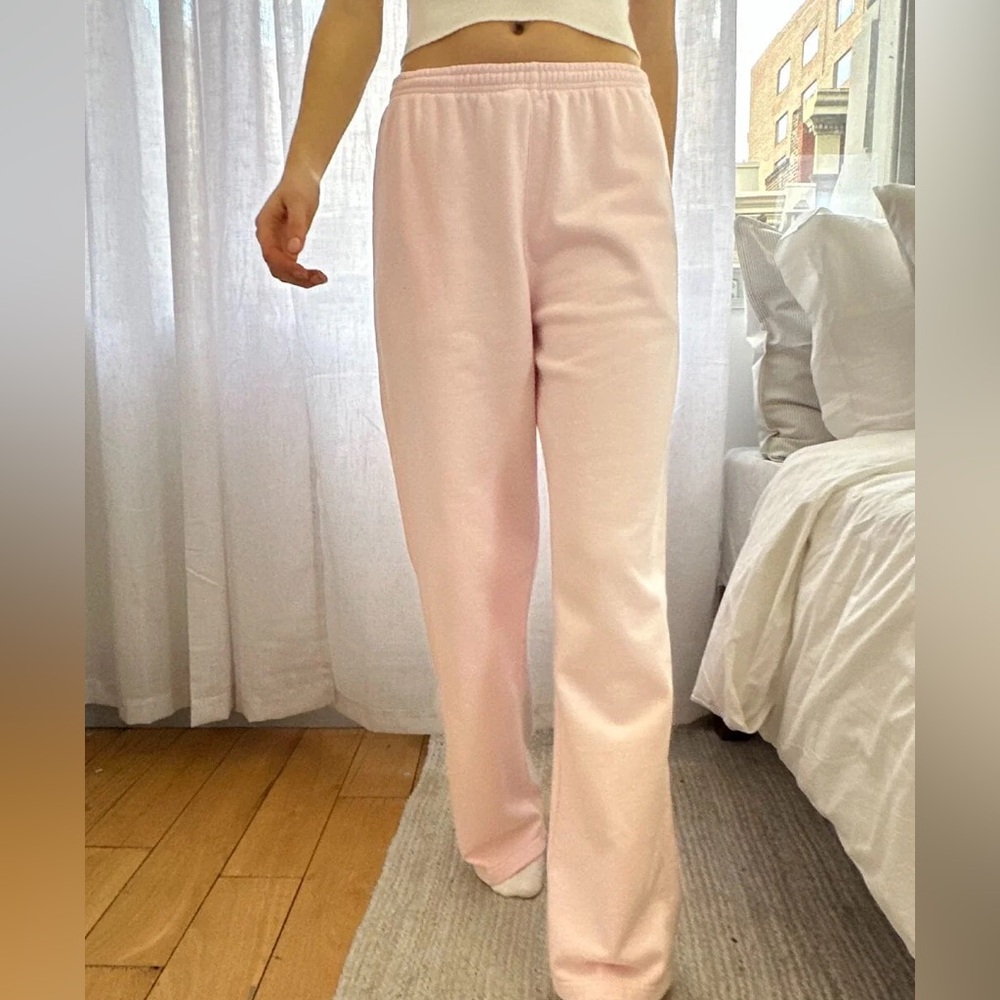 Brandy Melville Light Pink Straight Leg Pants